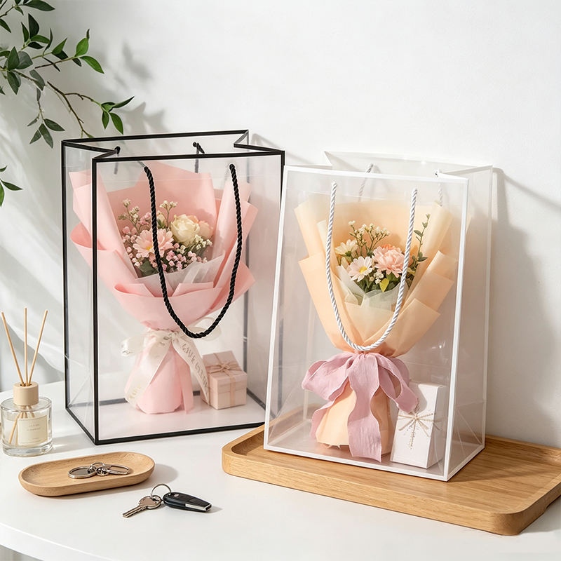 Florist Supply House - 1/3/10PCS 투명 비닐 봉투 꽃 꽃집