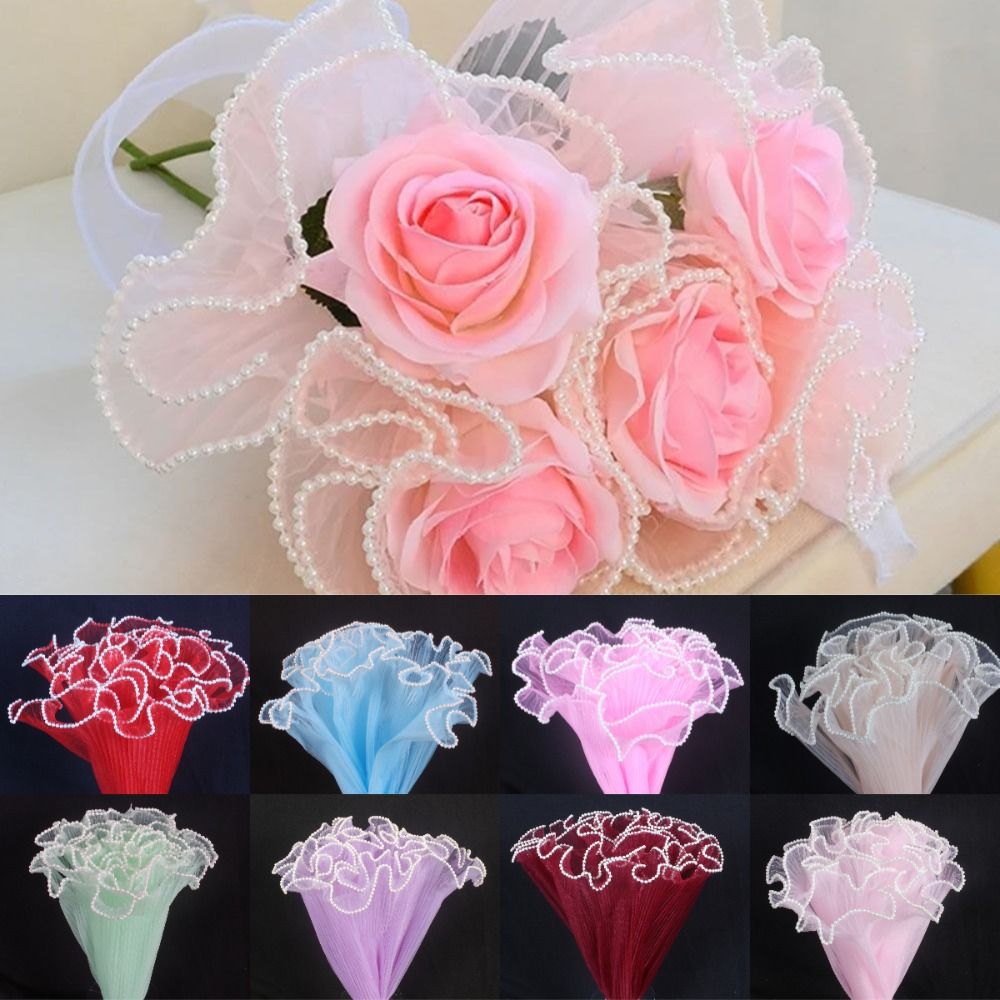 28cmx4야드 꽃다발 포장용 진주 웨이브 원사 레이스 - Florist Supply House 리뷰 및 가격