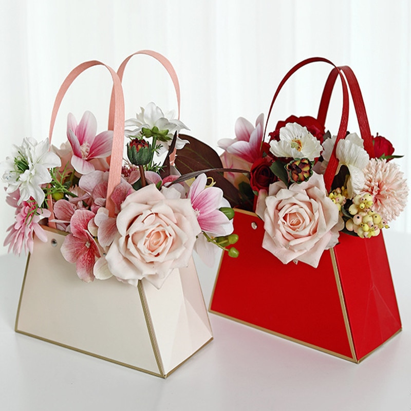 10/20PCS DIY 꽃 선물 상자 사다리꼴 핸드백  - Florist Supply House 리뷰 및 가격