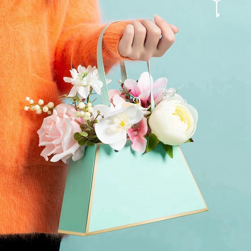 10/20PCS DIY 꽃 선물 상자 사다리꼴 핸드백  - Florist Supply House 리뷰 및 가격