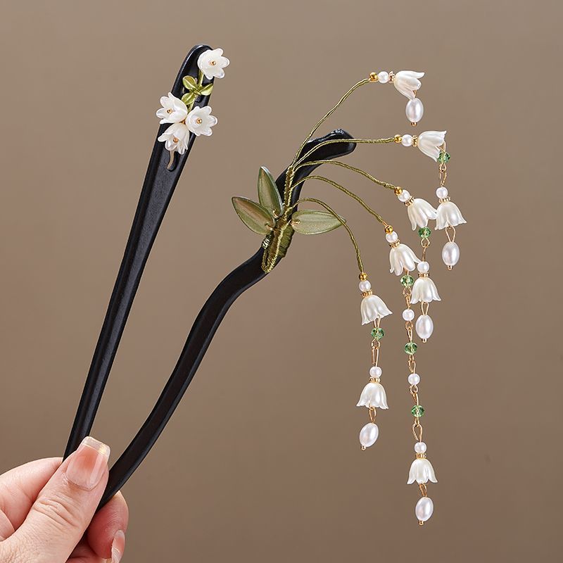 은방울꽃 잎사귀 모양의 모조 진주 롱 프린지 아크릴 헤 - Florist Supplies 리뷰 및 가격
