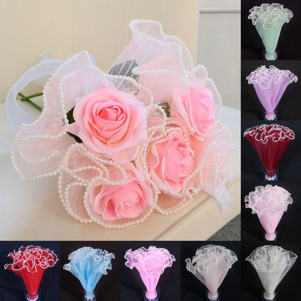 28cmx4야드 꽃다발 포장용 펄 웨이브 얀 레이스 메 - Florist Supply House 리뷰 및 가격
