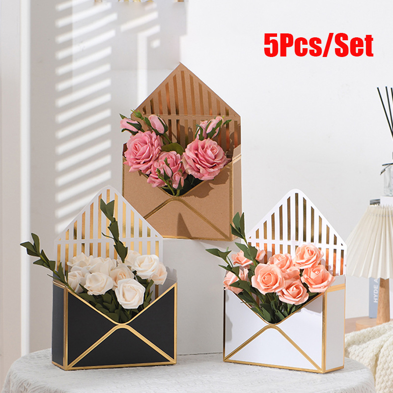 5Pcs 크리 에이 티브 봉투 꽃 상자 손으로 접은 꽃 - Florist Supply House 리뷰 및 가격