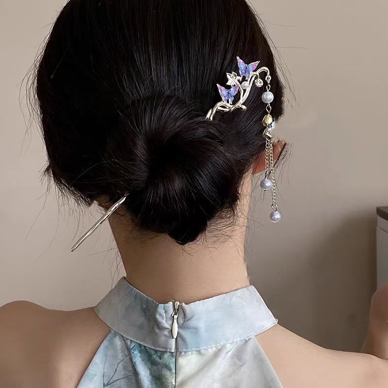 2025 여성을위한 새로운 꽃 머리핀 우아한 꽃 나비  - Florist Supplies 리뷰 및 가격